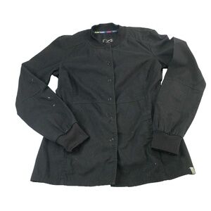 Dickies Stretch Black Full Zip Scrub Jacket XS